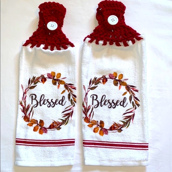 Hand Crafted Other - Hand Crafted Crocheted Top Hanging Kitchen Towels